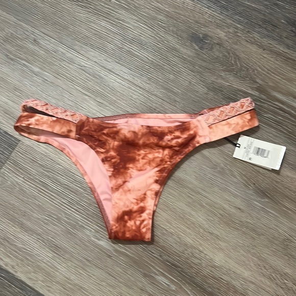 Shade & Shore Other - NWT Shade & Shore pink tan copper tie dyed cheeky bikini swim bottoms M
